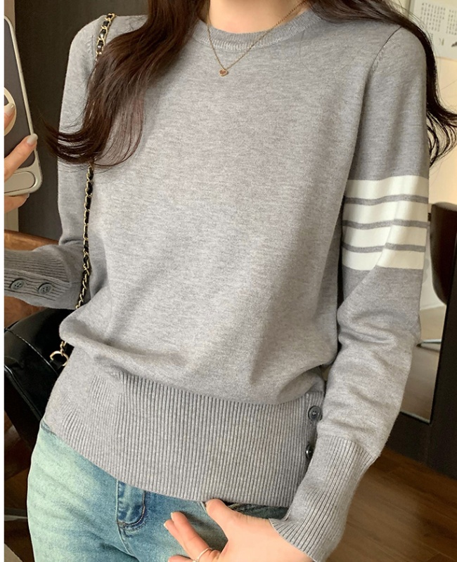 Cuff hem bottoming tops autumn and winter sweater