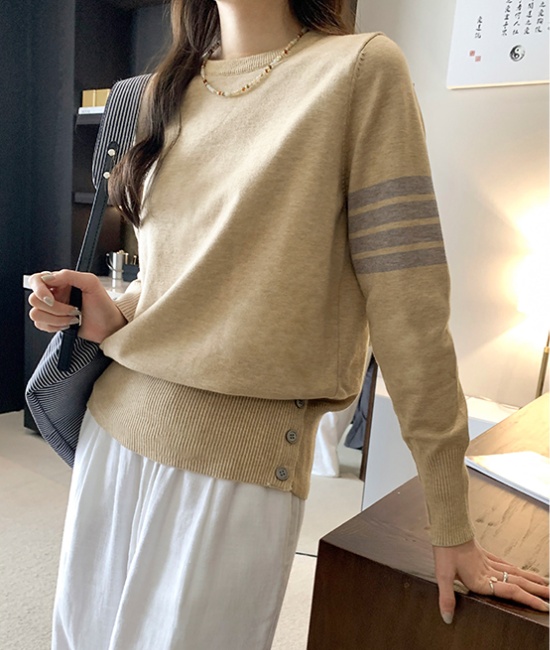 Cuff hem bottoming tops autumn and winter sweater