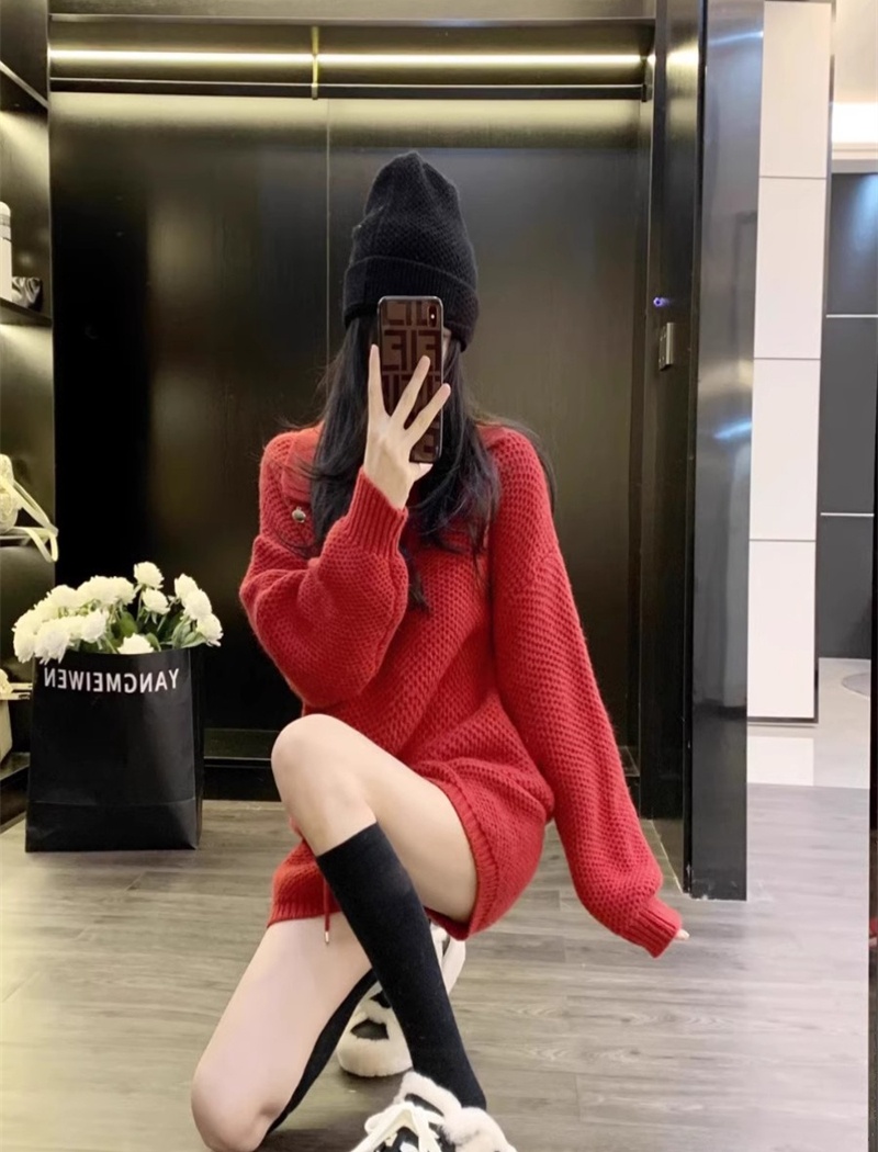 Autumn and winter chanelstyle knitted shorts 2pcs set