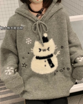 Autumn and winter lovely lazy sweater for women