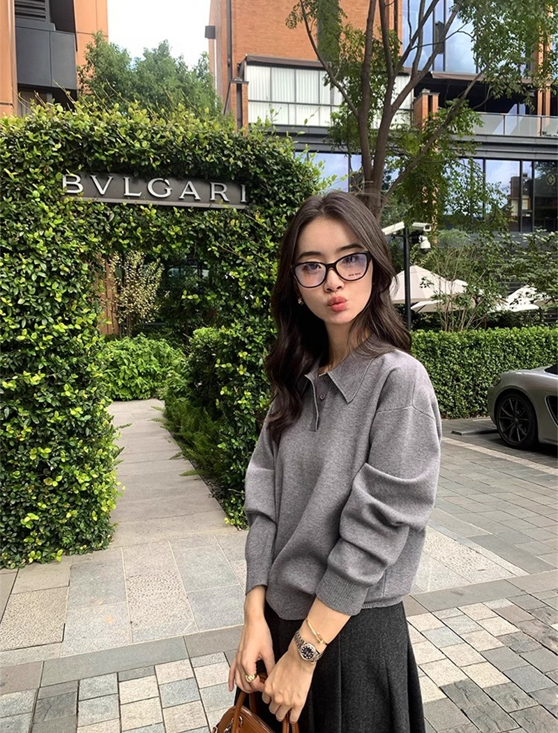 Autumn and winter tops Casual sweater for women