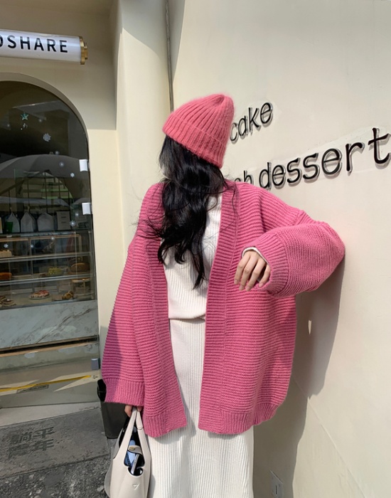 Loose autumn and winter cardigan knitted sweater for women