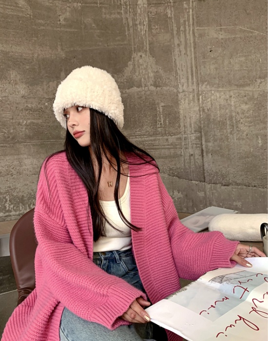 Loose autumn and winter cardigan knitted sweater for women