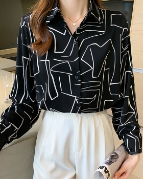 Niche long sleeve chiffon shirt light shirt for women