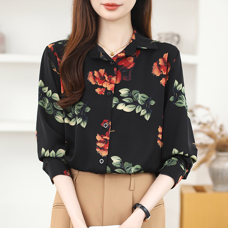 Fashion Korean style shirt chiffon tops for women