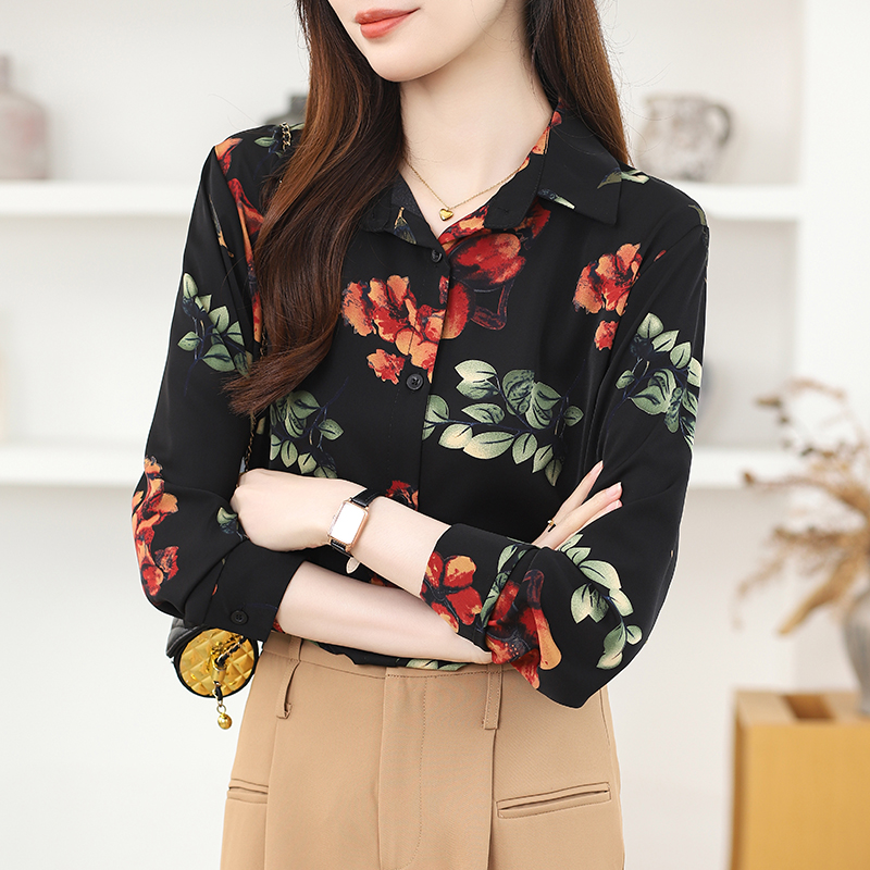 Fashion Korean style shirt chiffon tops for women