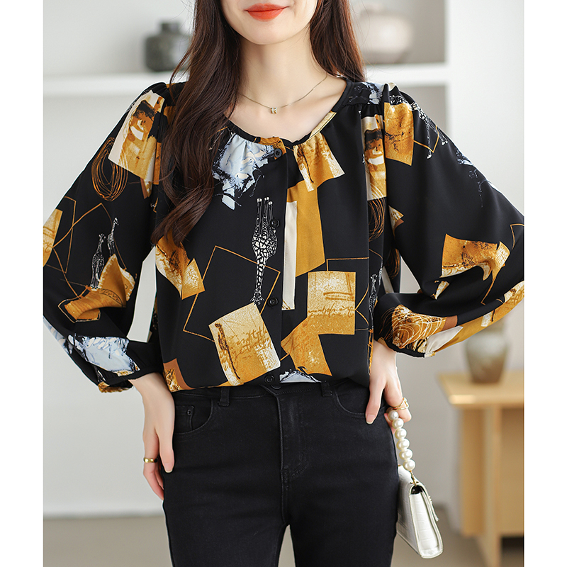 Korean style chiffon shirt Japanese style shirt for women