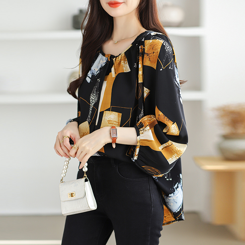 Korean style chiffon shirt Japanese style shirt for women