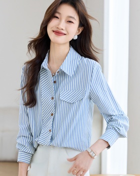 Loose long sleeve tops temperament shirt for women