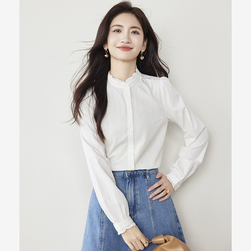 All-match Casual tops fashion shirt for women