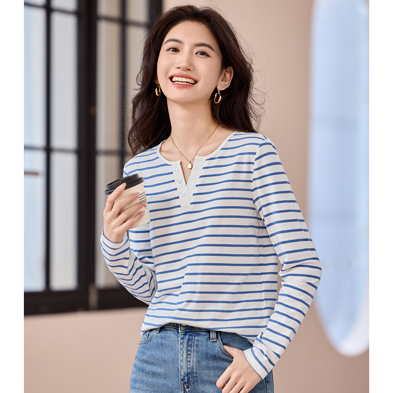 Show young fashion bottoming shirt all-match loose T-shirt