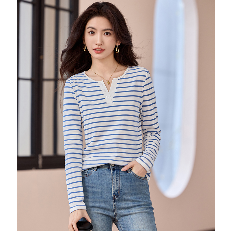 Show young fashion bottoming shirt all-match loose T-shirt