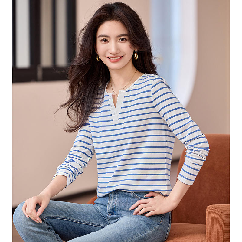 Show young fashion bottoming shirt all-match loose T-shirt