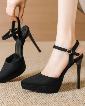 Catwalk platform all-match high-heeled shoes for women