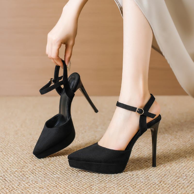 Catwalk platform all-match high-heeled shoes for women