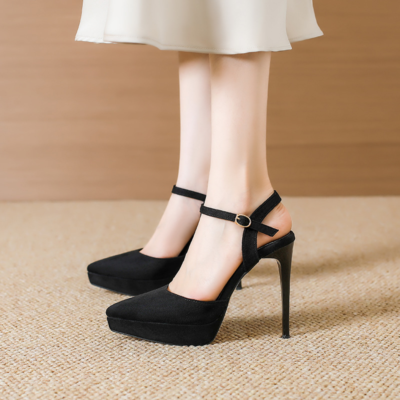 Catwalk platform all-match high-heeled shoes for women