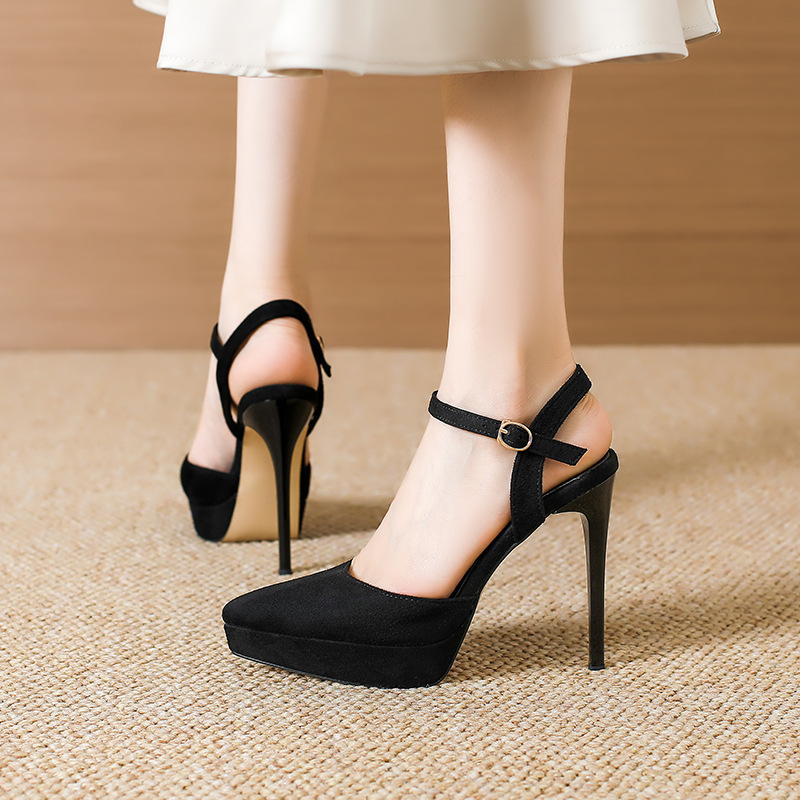 Catwalk platform all-match high-heeled shoes for women