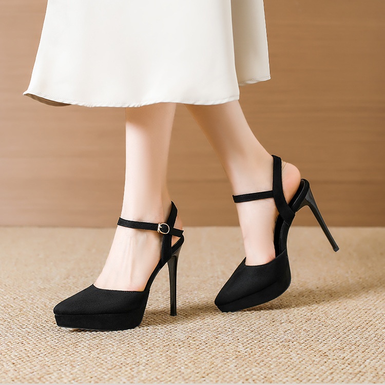 Catwalk platform all-match high-heeled shoes for women