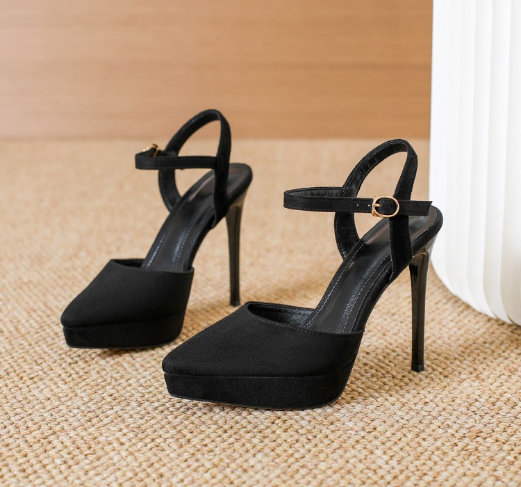 Catwalk platform all-match high-heeled shoes for women