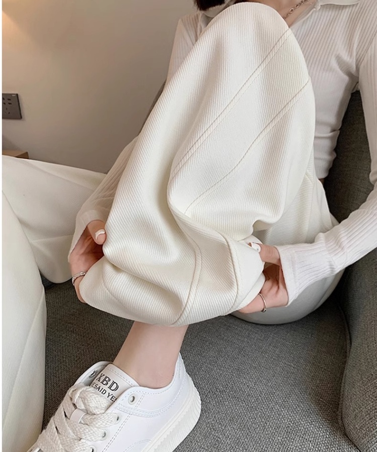 Spring and autumn sweatpants wide leg pants for women