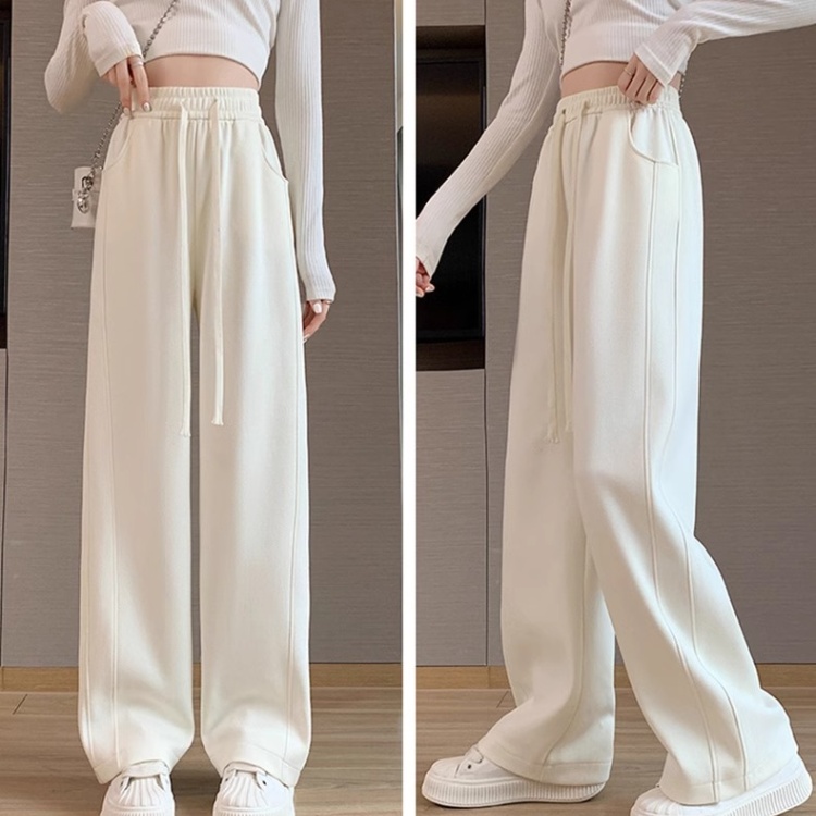 Spring and autumn sweatpants wide leg pants for women