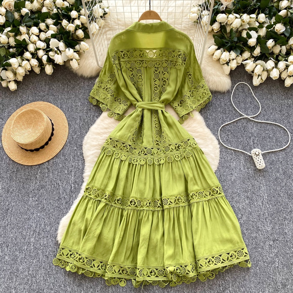 Elegant court style long dress France style dress for women