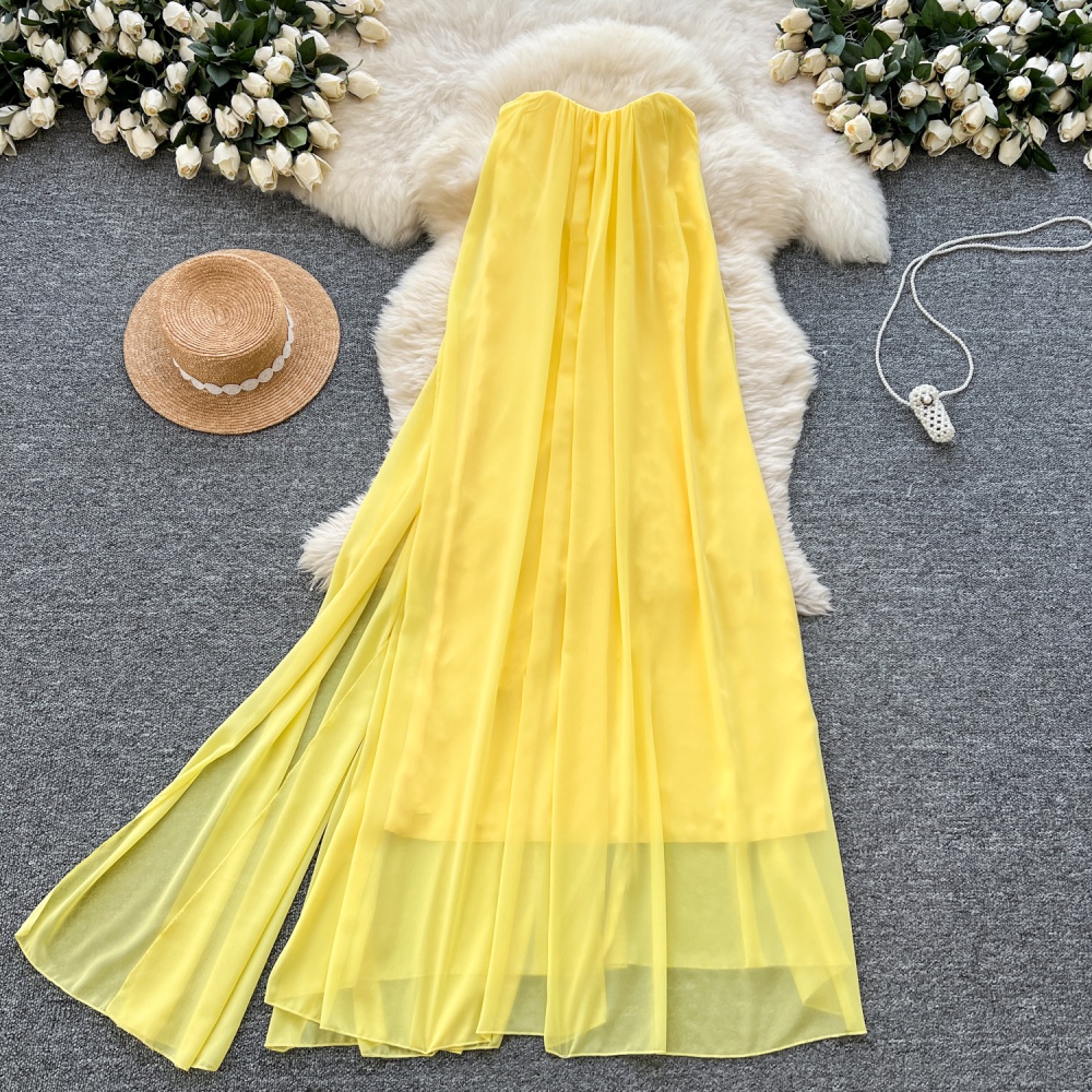 Chiffon slim lady streamer loose temperament dress for women