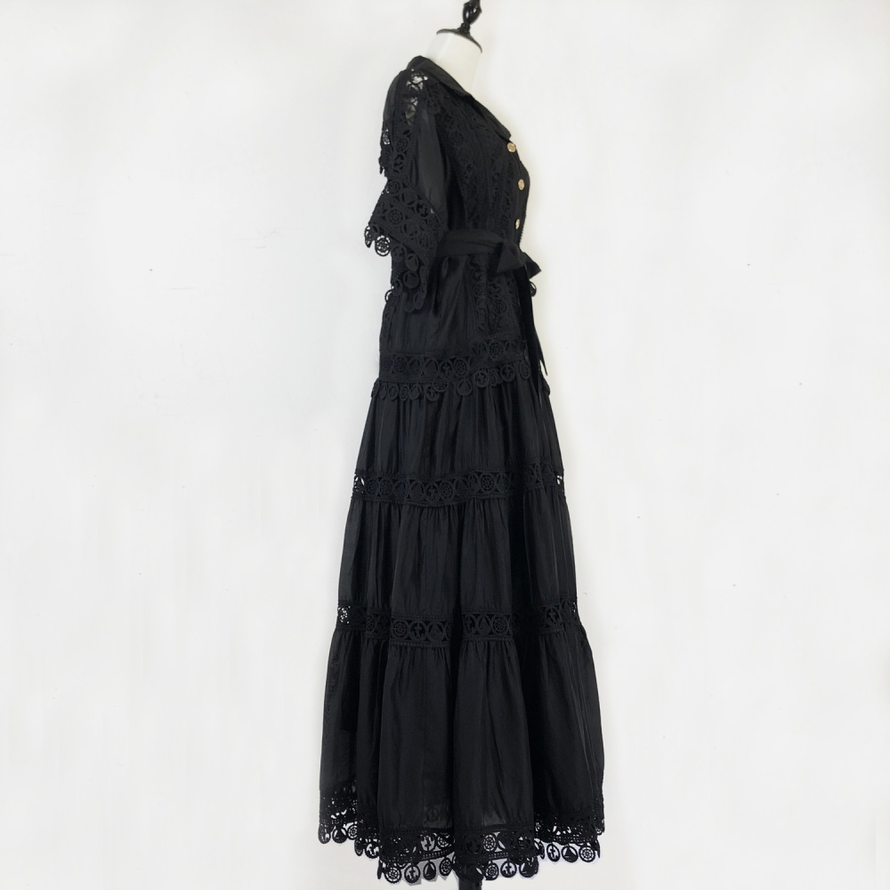 Retro court style dress France style long dress