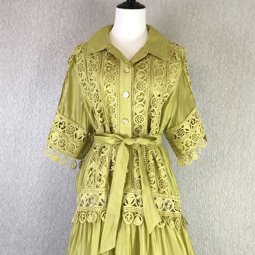 Retro court style dress France style long dress