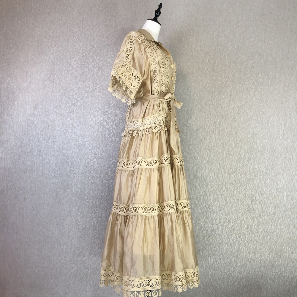 Retro court style dress France style long dress