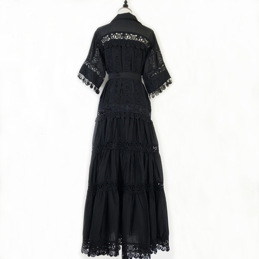 Retro court style dress France style long dress