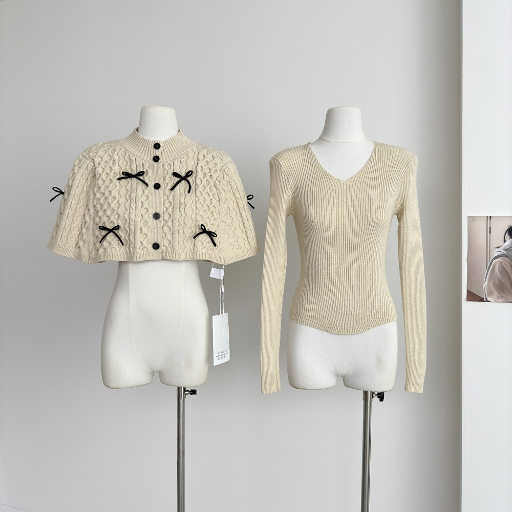 Lazy tops autumn and winter sweater 2pcs set for women