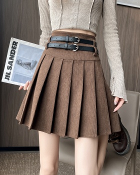 Slim corduroy short skirt high waist all-match skirt