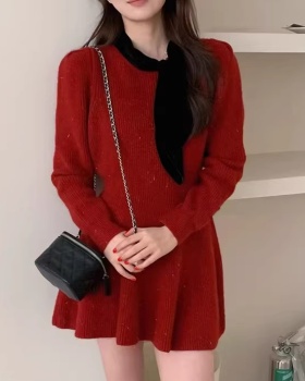 A-line christmas winter liangsi bottoming dress for women