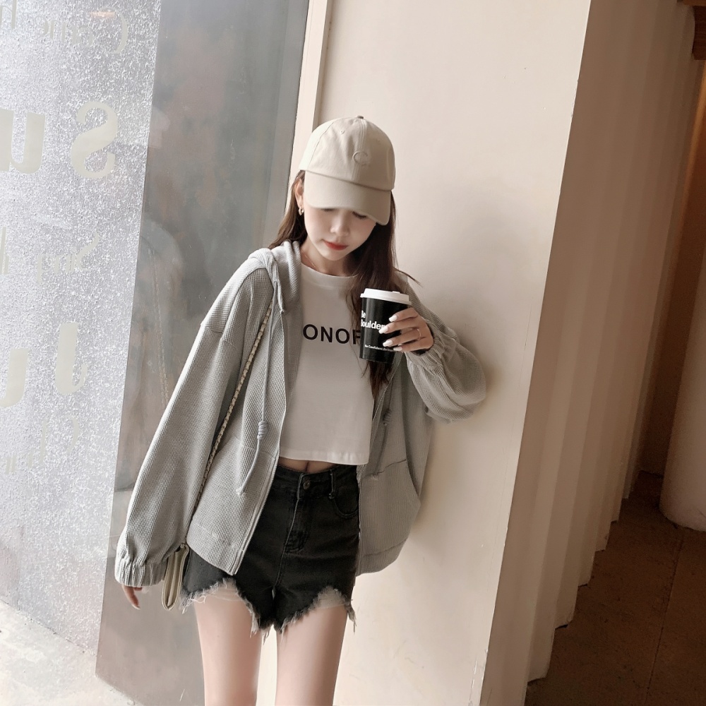 Spring and autumn loose jacket Casual sports hoodie