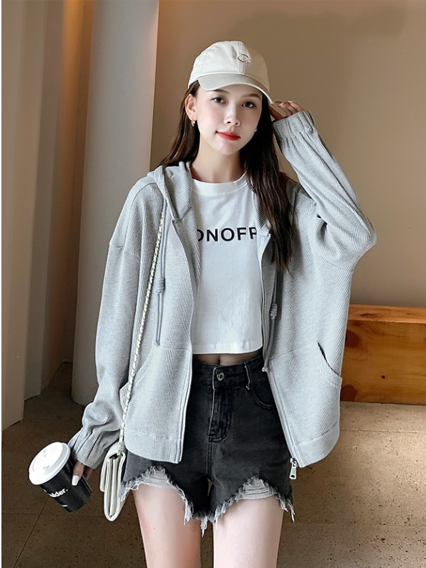 Spring and autumn loose jacket Casual sports hoodie