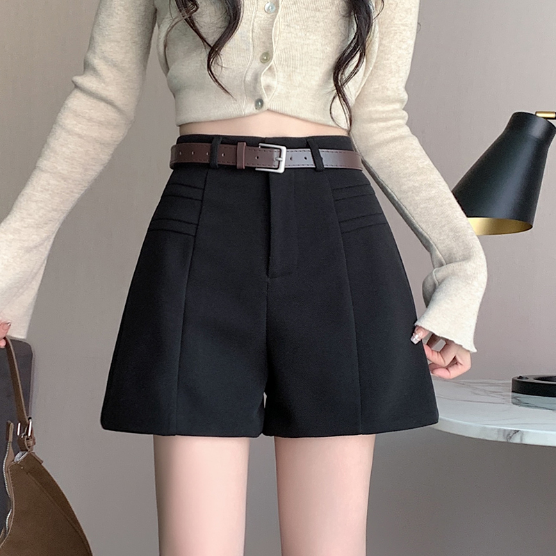 Wide leg boots pants winter shorts for women