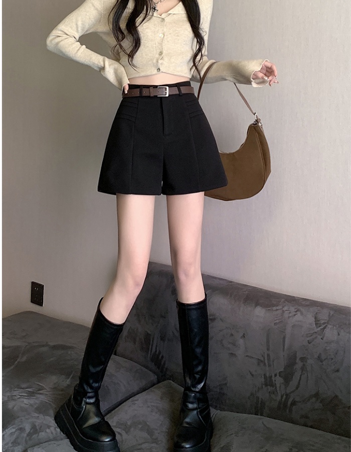 Wide leg boots pants winter shorts for women