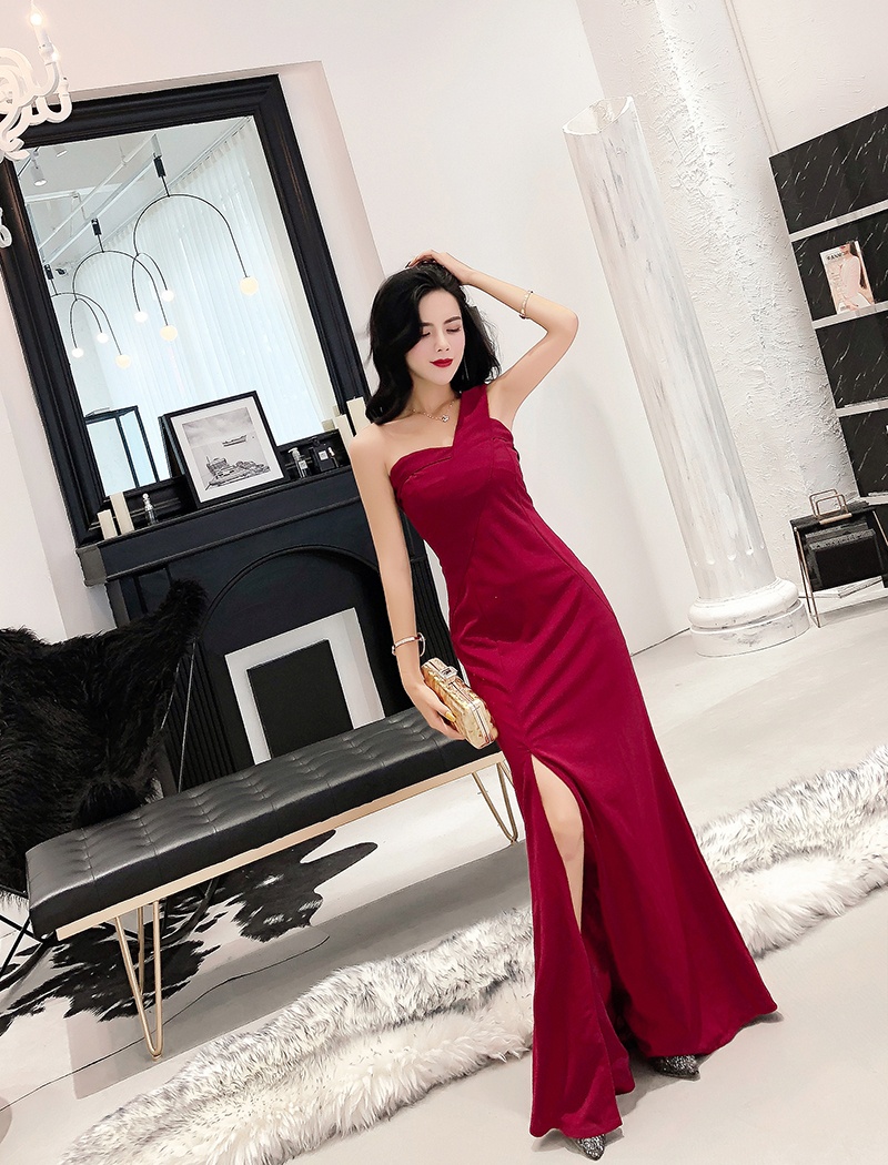 Temperament slim formal dress sexy evening dress for women