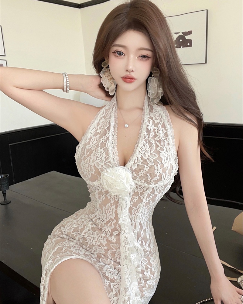 Slim sexy split long dress high waist summer dress