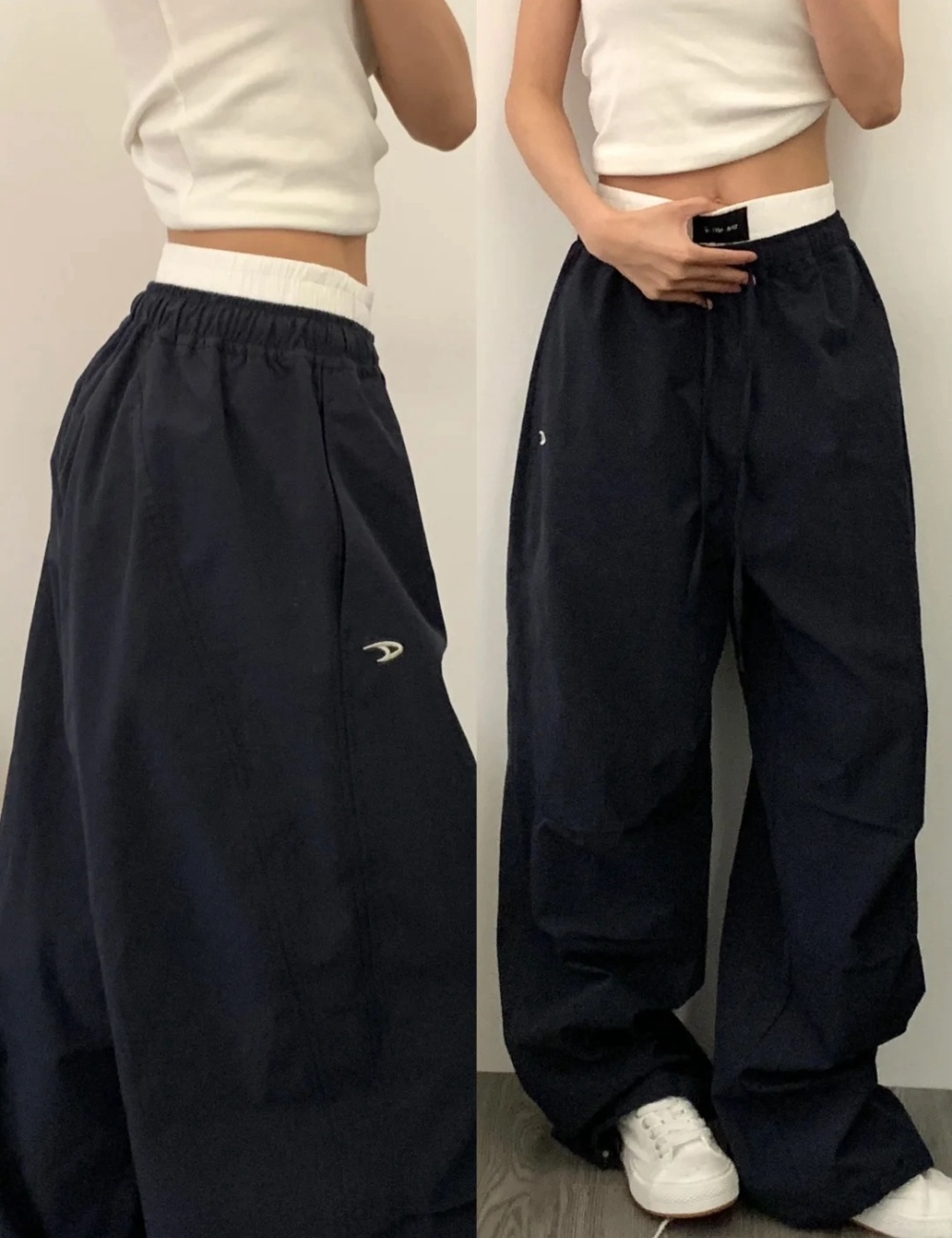 Korean style drape sweatpants conventional long pants