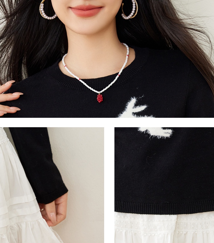 Rabbit slim sweater long sleeve bottoming shirt