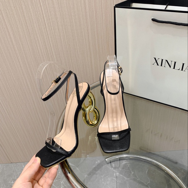 European style sandals summer high-heeled shoes