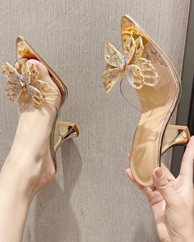 Fashion pointed high-heeled shoes summer slippers