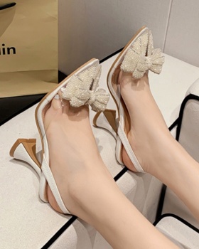 High-heeled pointed sandals summer high-heeled shoes