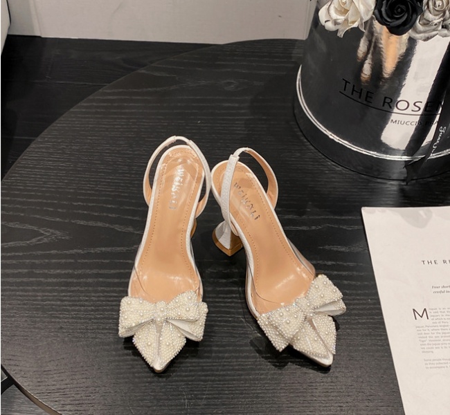 High-heeled pointed sandals summer high-heeled shoes