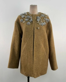 Autumn and winter tops loose woolen coat