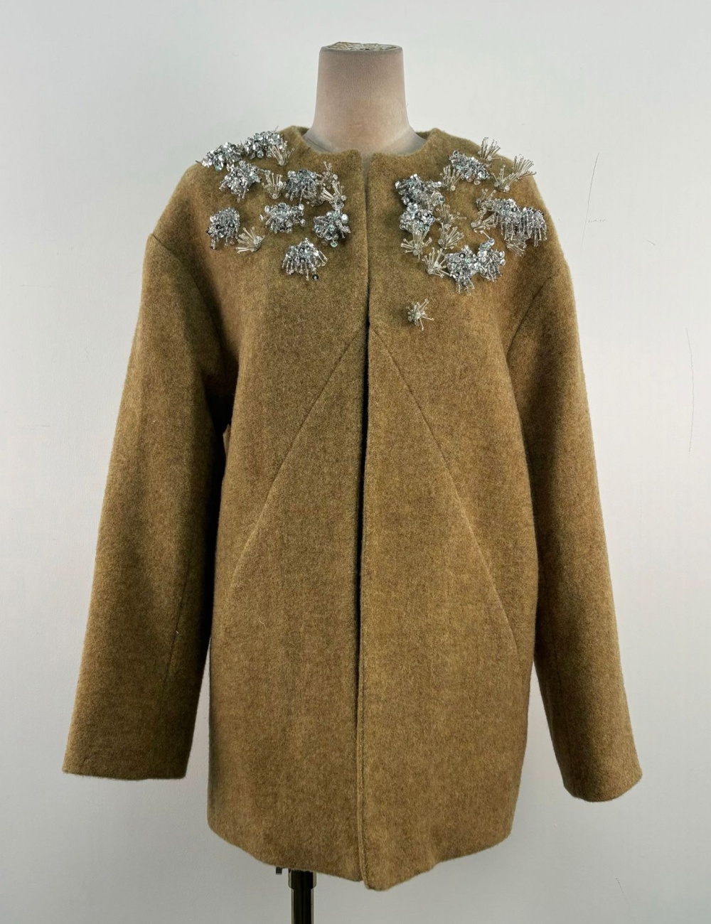 Autumn and winter tops loose woolen coat