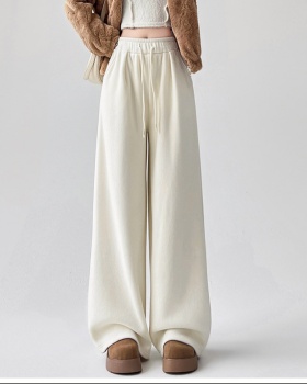 Drape Casual pants loose wide leg pants for women