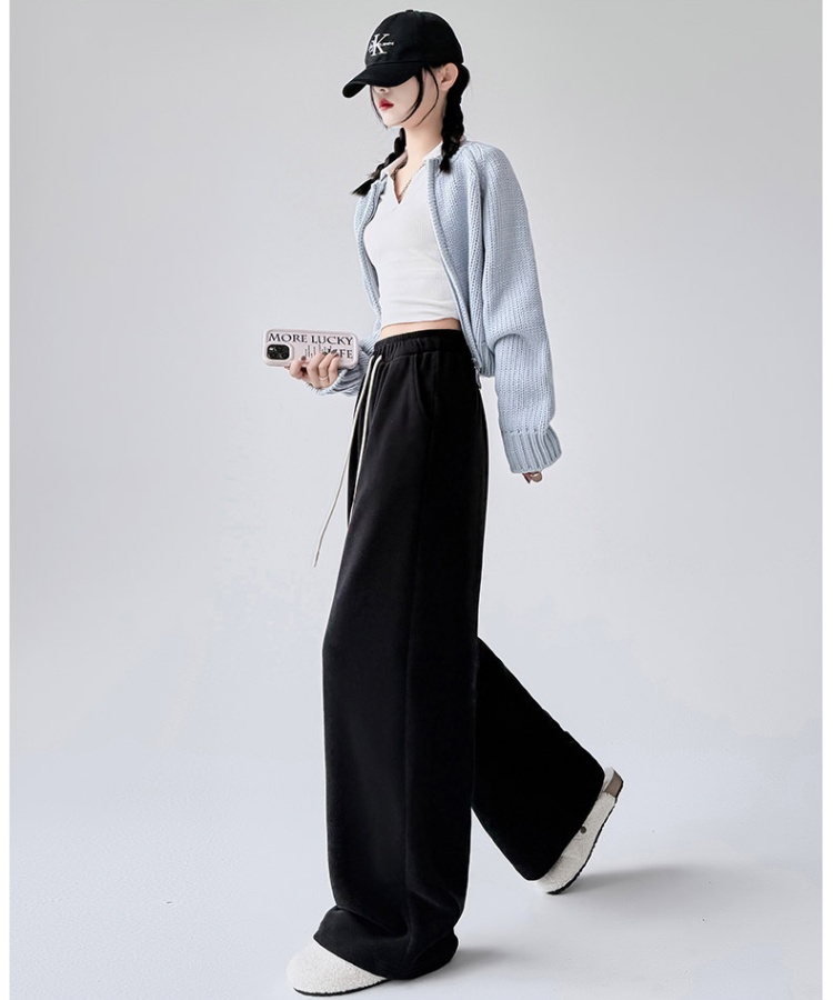 Drape Casual pants loose wide leg pants for women